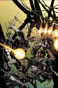 Bullseye vs Punisher by MIKE DEODATO JR